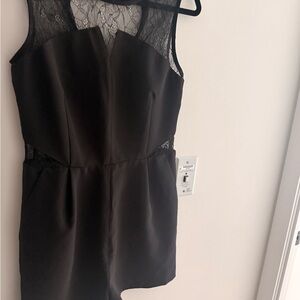 Dynamite Black Sleeveless Lace Jumpsuit